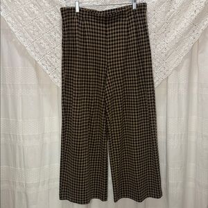 J. Jill Plaid Wide-Leg Cropped Pants